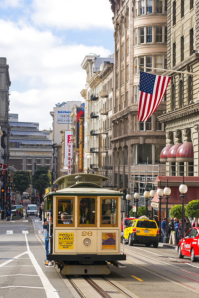 Trams, San Francisco, California, United States of America, North America