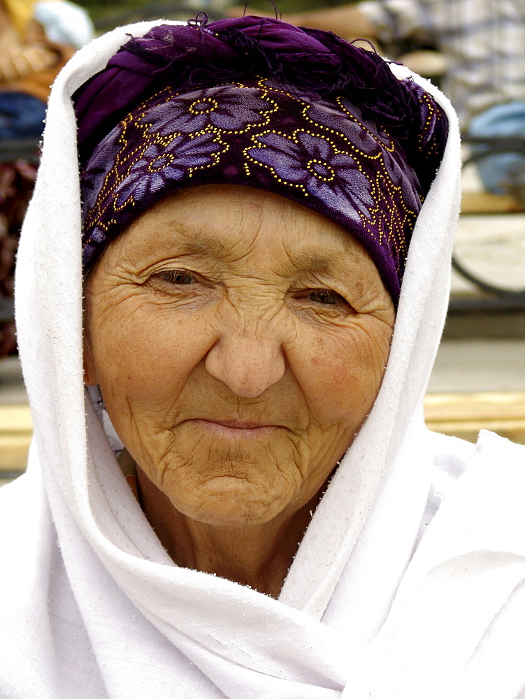 Uzbekistan old lady of samarkand