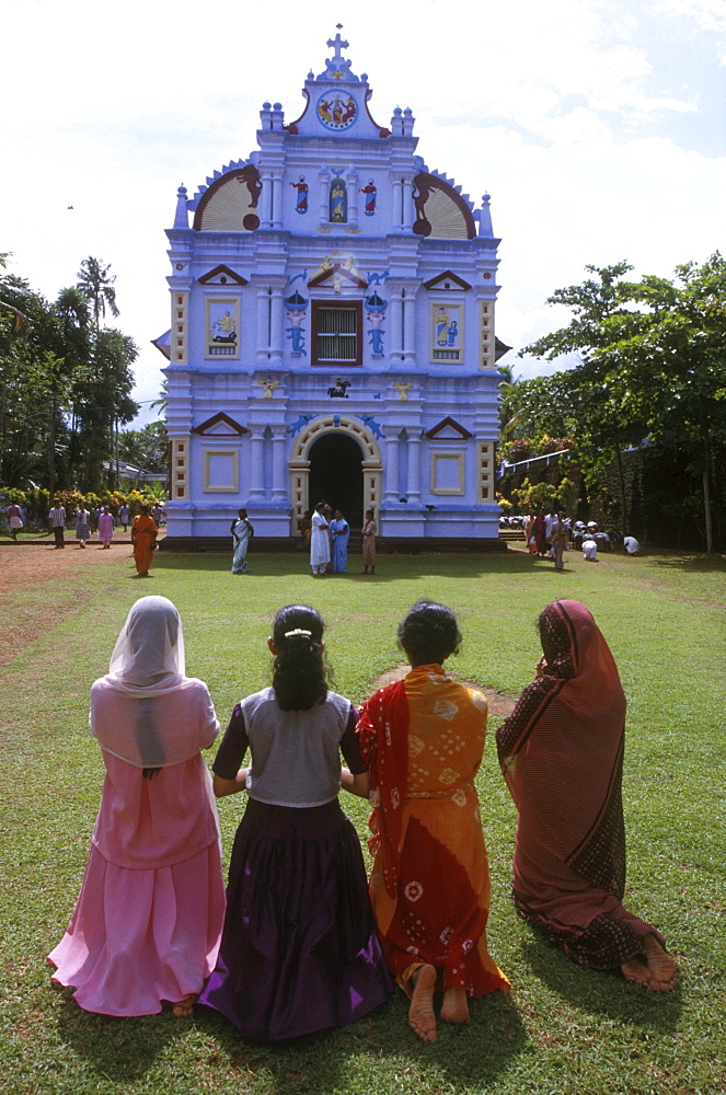 India - religion - christian good friday at st. Marys church, valiapally, kerala