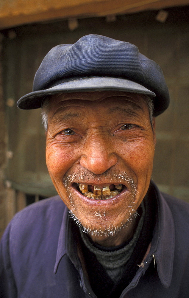 China old man xinghe village, shanxi