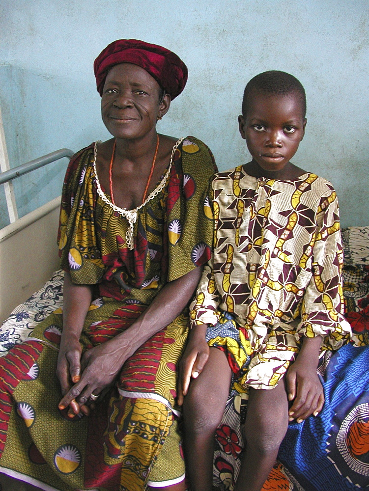 Benin woman and boy, parakou