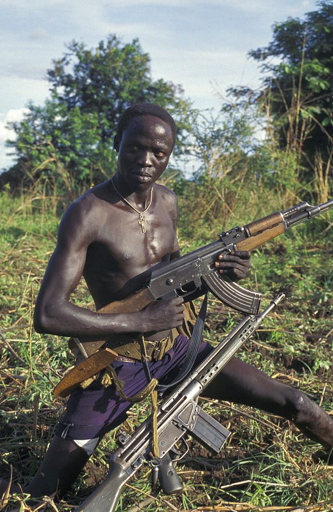 Sudan s.p.l.a. soldier chukudum