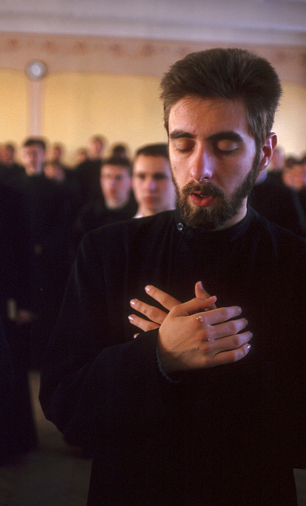 Ukraine greco-catholic matins at theological academy seminary