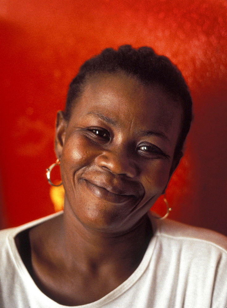 Haiti victim at support group, -au-prince.