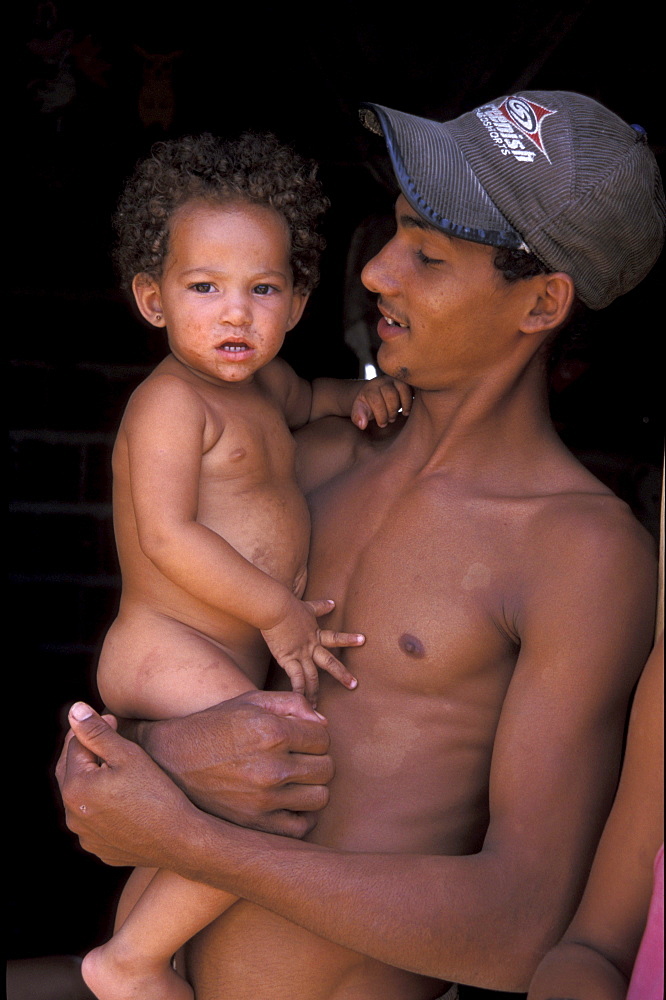 Brazil family of garbage scavengers, living on the in pessoa.