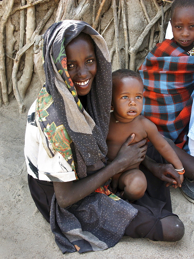 Watatulu tribal children at home, tanzania. Mwankale