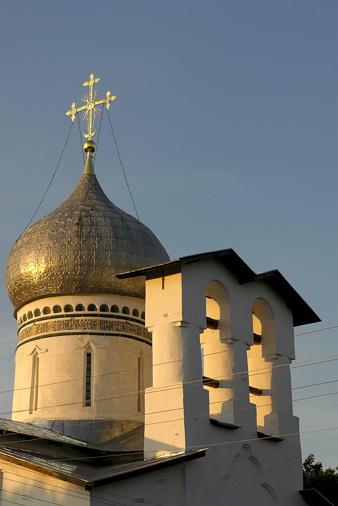 Russia detail of a church in pskov