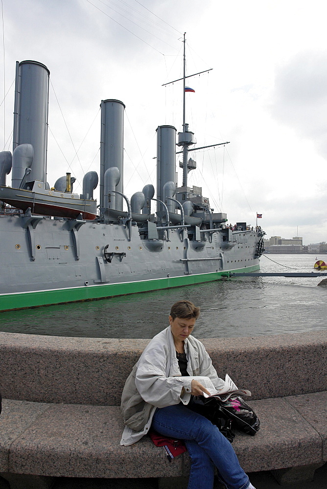 Russia aurora cruiser, saint petersbur