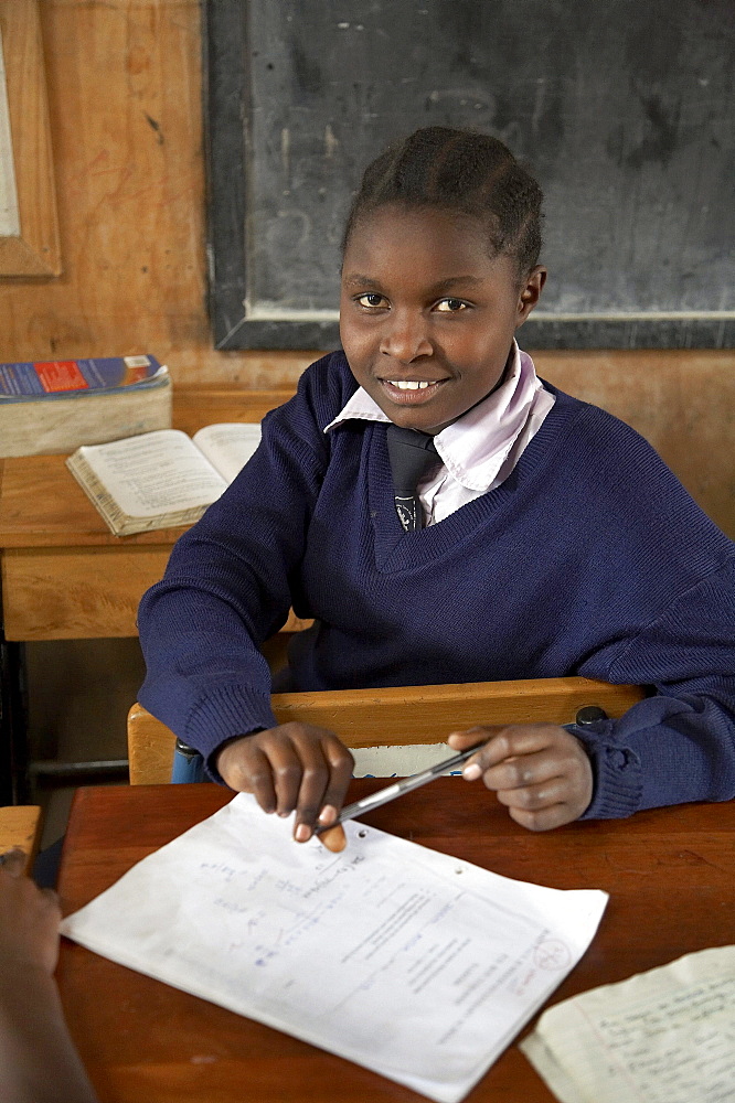 Kenya. Christ the king catholic secondary school, kibera, a slum of nairobi