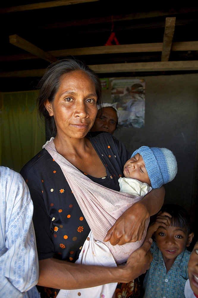 East timor. Mother and child, fatumerita village, aileu district