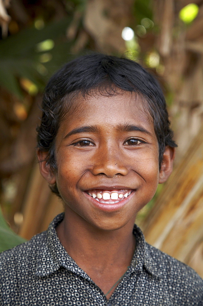 East timor. Boy of mahata oecussi-ambeno