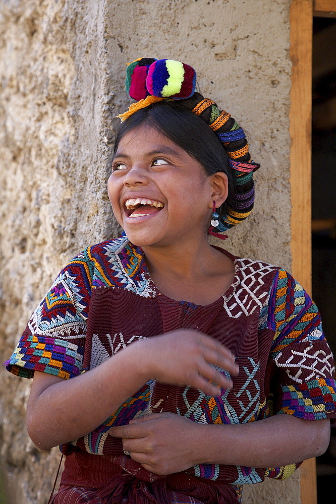 Guatemala child of chajul, laughing, el quiche