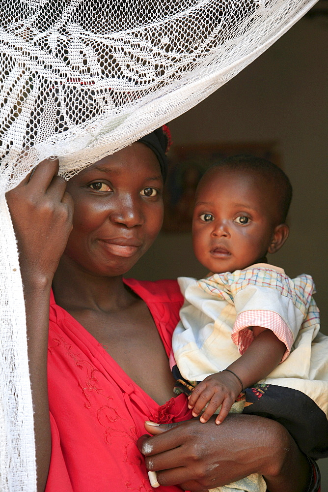 Burundi woman and her child, bujumbura.