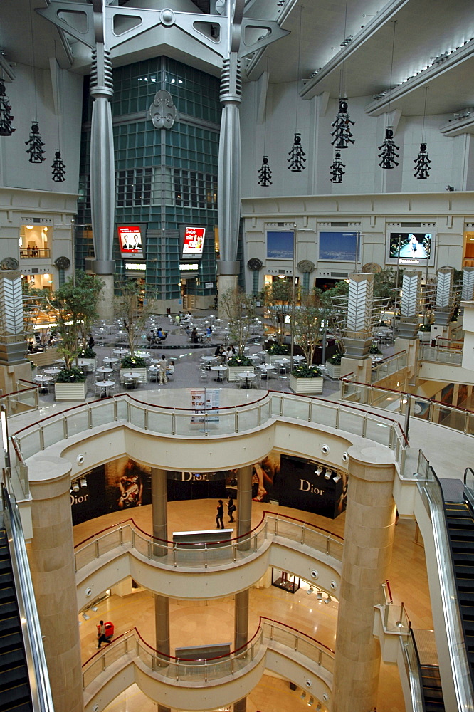 Urban life, taiwan. Interior of the 101 building, taipei. Tallest building in the world, at time of photographing