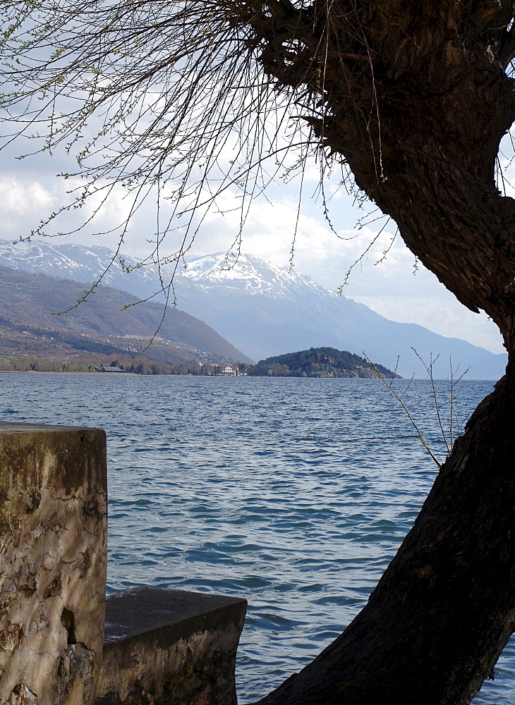 Macedonia (the former yugoslav republic of macedonia, fyrm) lake ohrid viewed from the town of ohrid