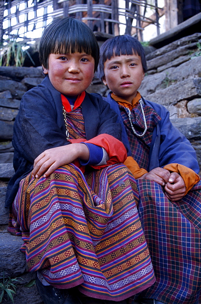 Bhutanese, school childre