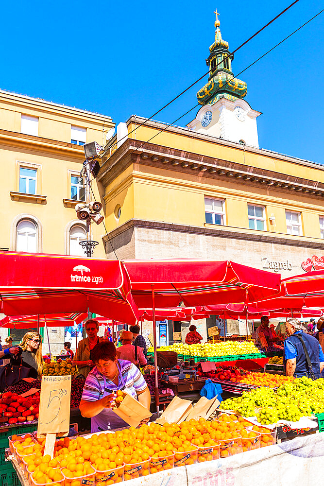 Dolac, market square, Zagreb, Croatia, Europe