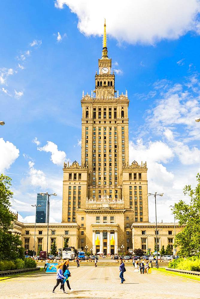 Palace of Culture and Science, City Centre, Warsaw, Poland, Europe