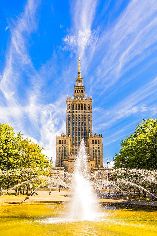 Palace of Culture and Science, City Centre, Warsaw, Poland, Europe