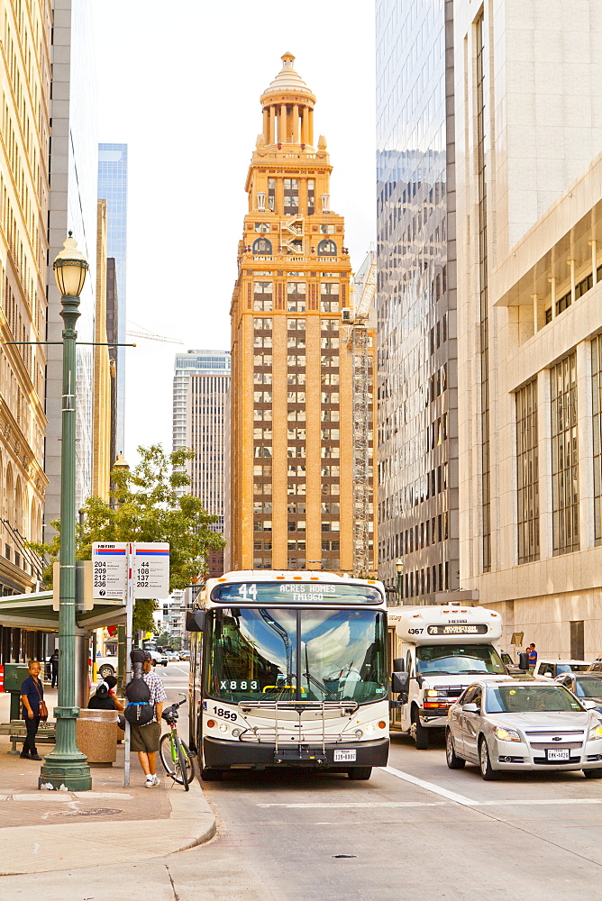 Street scene, Houston, Texas, United States of America, North America