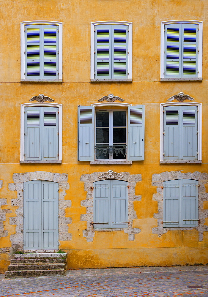 Colourful building in Chartres, Eure-et-Loir, Centre, France, Europe