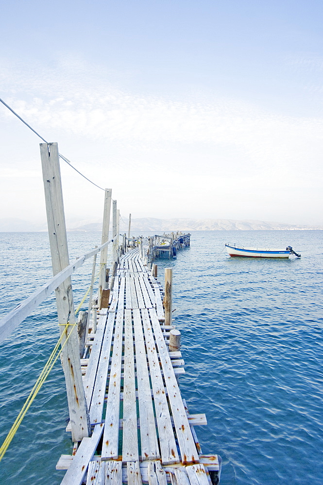 Rickety Jetty, Corfu, Greece, Europe