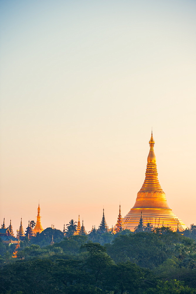 Shwedagon Pagoda, the most sacred Buddhist pagoda in Myanmar, Yangon (Rangoon), Myanmar (Burma), Asia