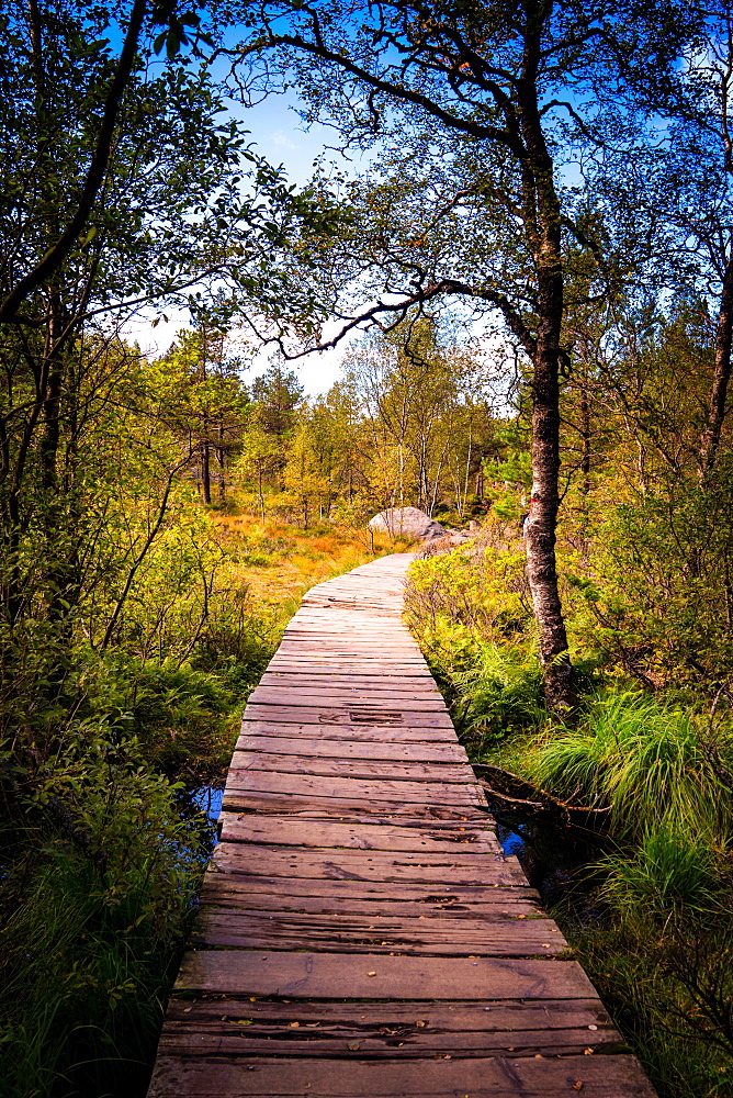 Hiking to Pulpit Rock, Stavanger, Norway, Scandinavia, Europe