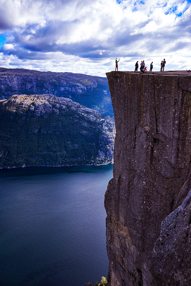 Pulpit Rock, Lysefjord view, Stavanger, Norway, Scandinavia, Europe