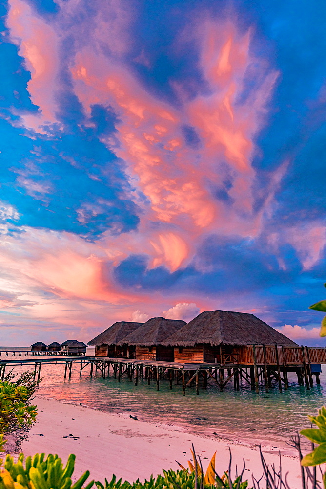 Beautiful scenery at Conrad Maldives Rangali Island, Maldives, Indian Ocean, Asia