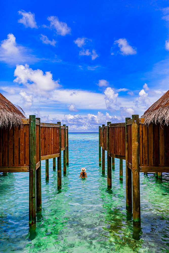 Beautiful scenery at Conrad Maldives Rangali Island, Maldives, Indian Ocean, Asia