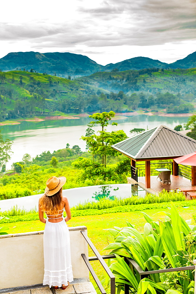 Scenic of the tea country in Sri Lanka, Asia