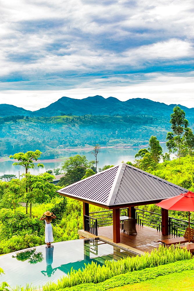 Scenic of the tea country in Sri Lanka, Asia