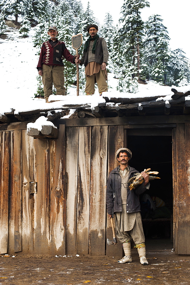 Kalasha shepherds, North West Frontier Province, Pakistan, Asia