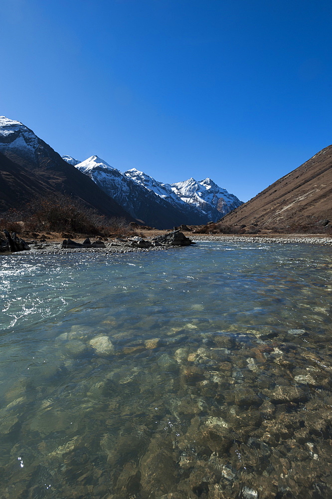 Meltwater from the Himalayas, Thimpu District, Bhutan, Asia