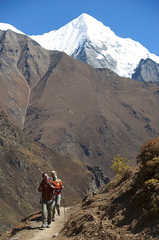 Trekking in the Juphal Valley in the remote region of Dolpa, Himalayas, Nepal, Asia