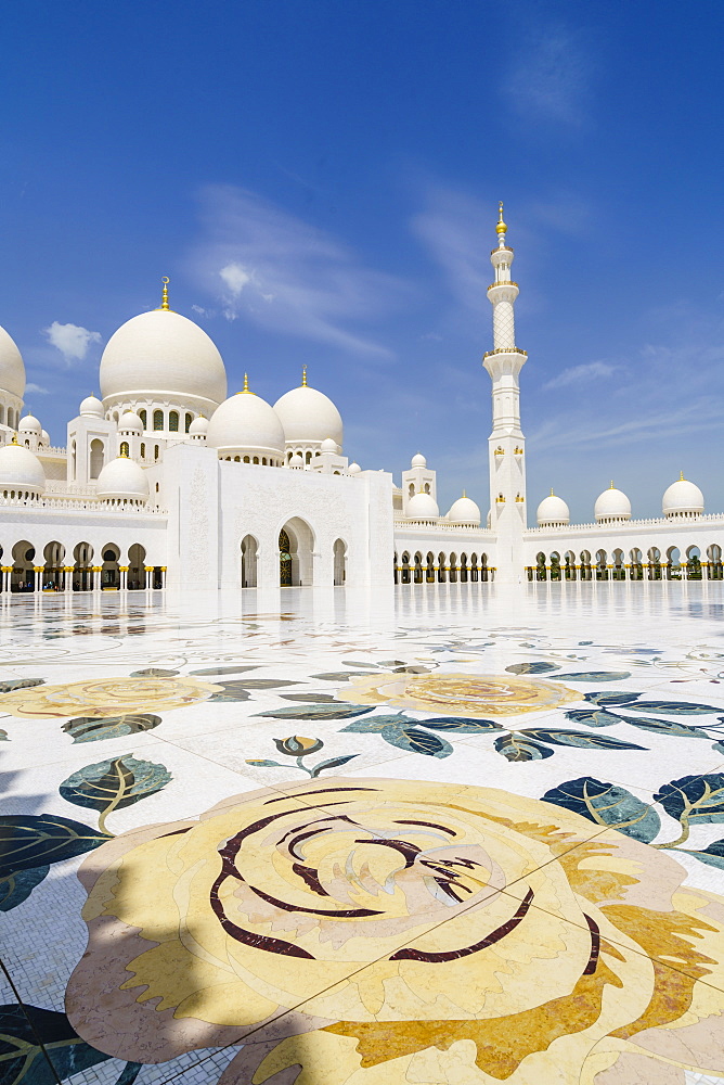 Sheikh Zayed Grand Mosque, Abu Dhabi, United Arab Emirates, Middle East