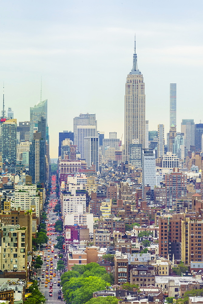 The Empire State Building and Manhattan skyline, New York City, United States of America, North America