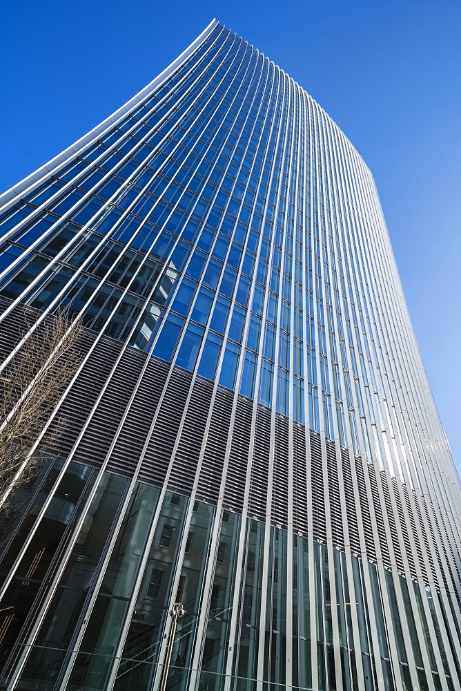 20 Fenchurch Street Building, nicknamed the Walkie Talkie due to its distinctive shape, City of London, London, England, United Kingdom, Europe