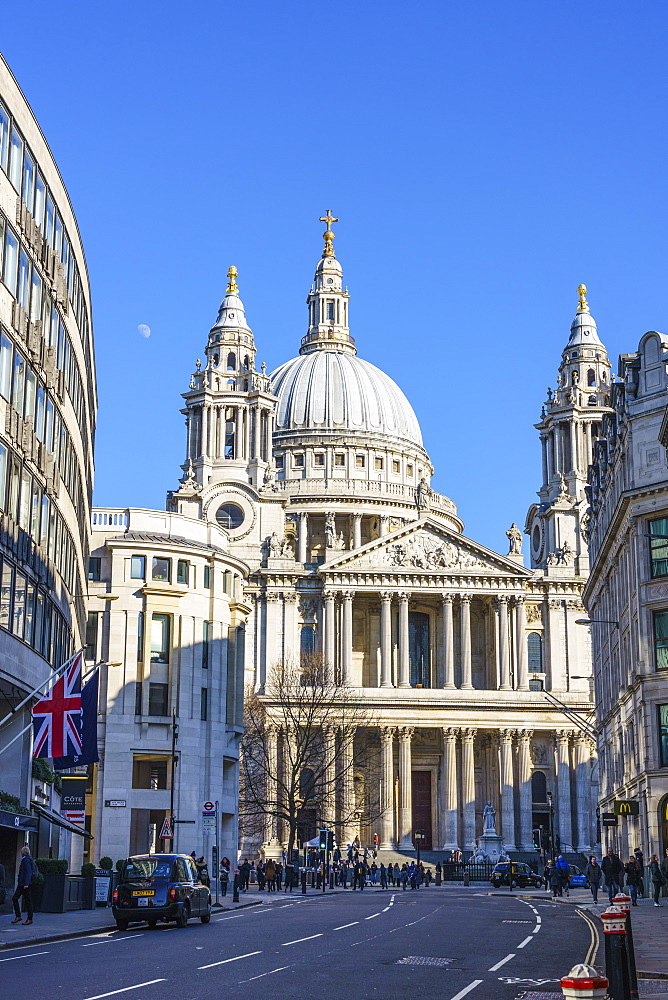 St. Paul's Cathedral, West Portico, London, England, United Kingdom, Europe