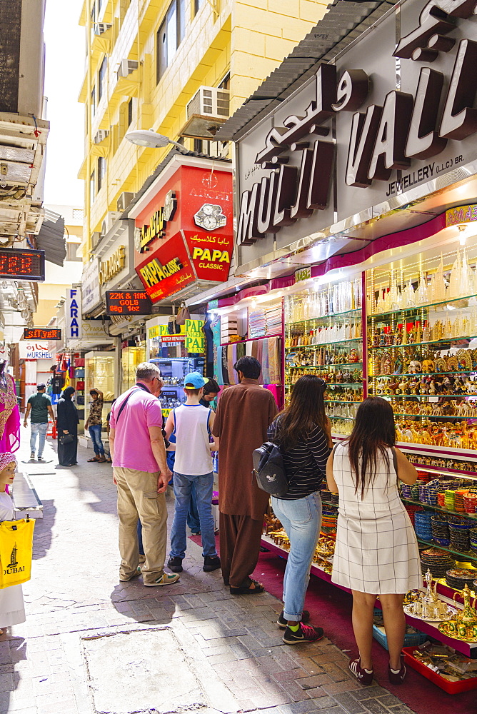 The Gold Souk, Al Ras, Deira, Dubai, United Arab Emirates, Middle East