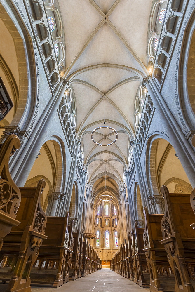 Interior of St. Peter's Cathedral, Geneva, Switzerland, Europe