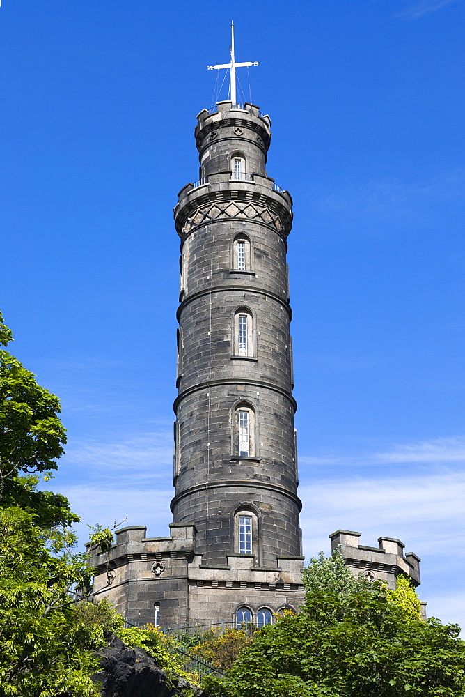 The Nelson Monument, Calton Hill, Edinburgh, Scotland, United Kingdom, Europe