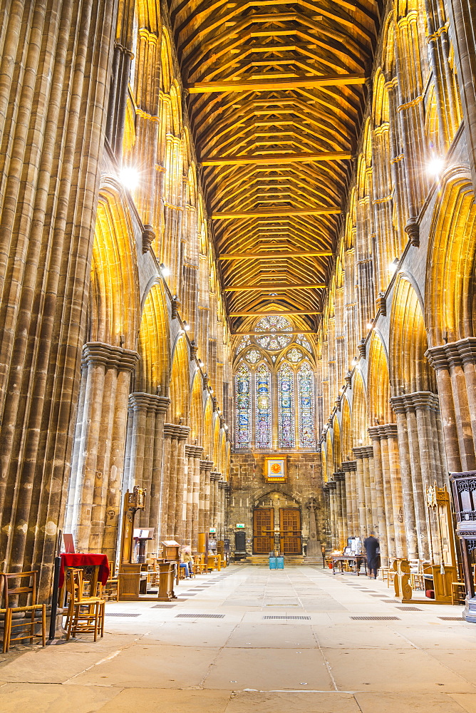 Interior view of Glasgow Cathedral, Glasgow, Scotland, United Kingdom, Europe