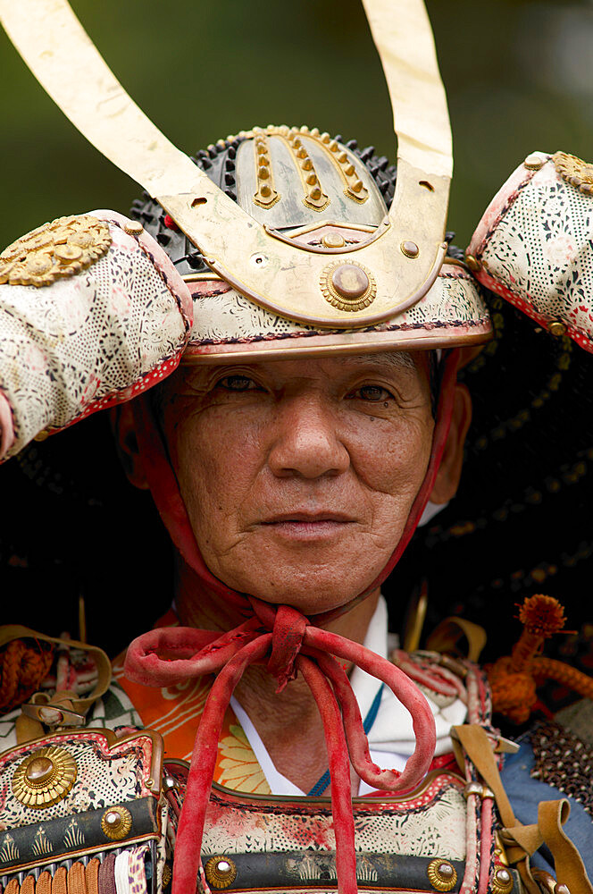 Military commander Kasunoki Masasue of the Kamakura period, Jidai festival, Kyoto, Japan, Asia