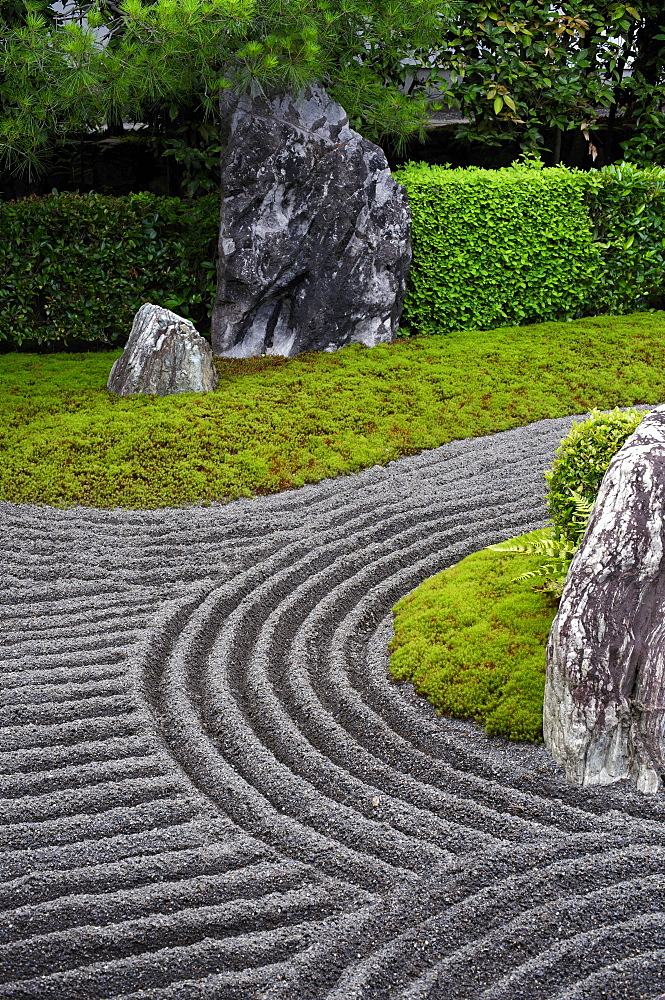 Taizo-in temple rock garden, Kyoto, Japan, Asia