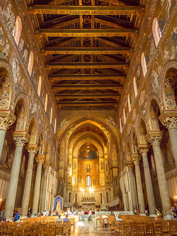 Monreale Cathedral, Palermo, Sicily, Italy, Europe