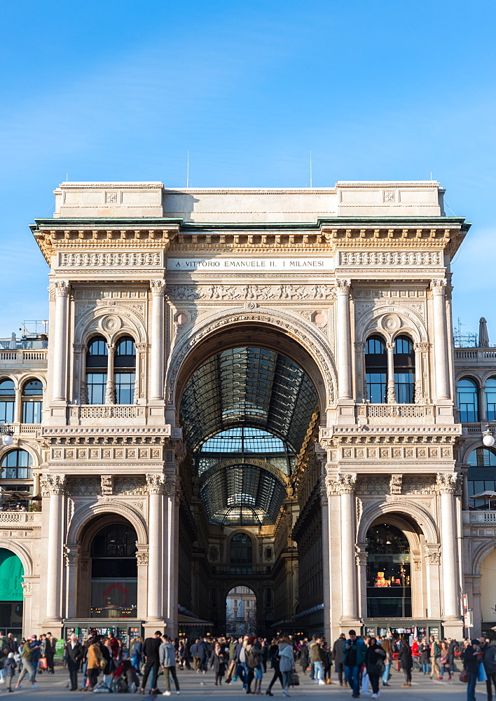 Galleria Vittorio Emanuelle II in Milan, Lombardy, Italy, Europe