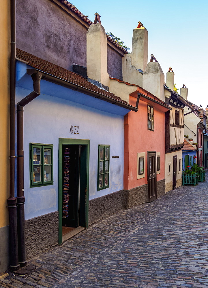 Golden Lane at Prague Castle, Prague, Bohemia Region, Czech Republic, Euope