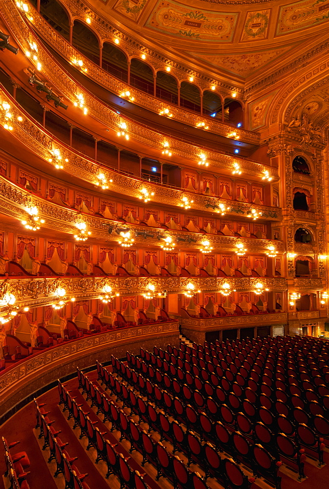 Interior view of Teatro Colon and its Concert Hall, Buenos Aires, Buenos Aires Province, Argentina, South America